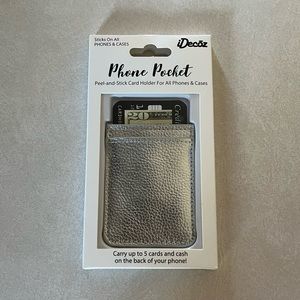 🩶 iDecoz Silver Metallic Phone Pocket